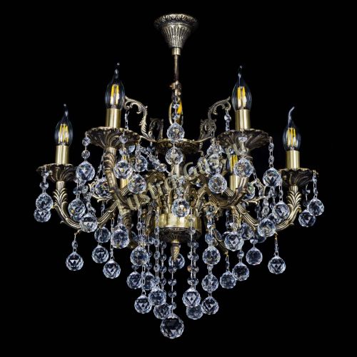 Бронзовая люстра Артемида №6 шар в Саратове Гусь Хрустальный