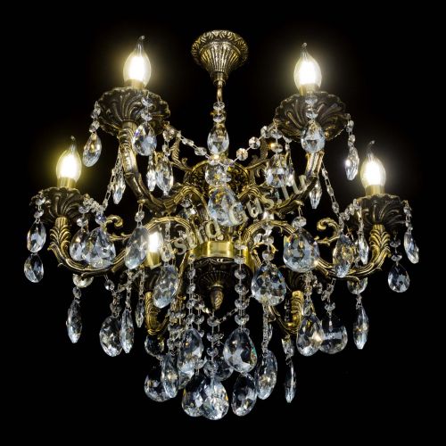 Бронзовая люстра Артемида №6 журавлик в Саратове Гусь Хрустальный