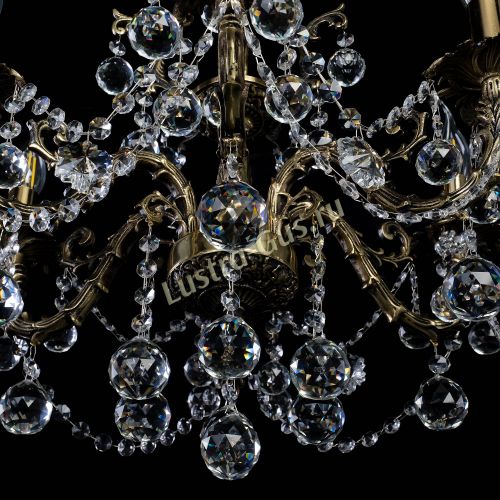 Бронзовая люстра Артемида шар в Саратове Гусь Хрустальный