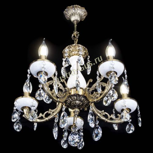 Люстра бронзовая Атланта из мрамора Баден №5/1 в Саратове Гусь Хрустальный