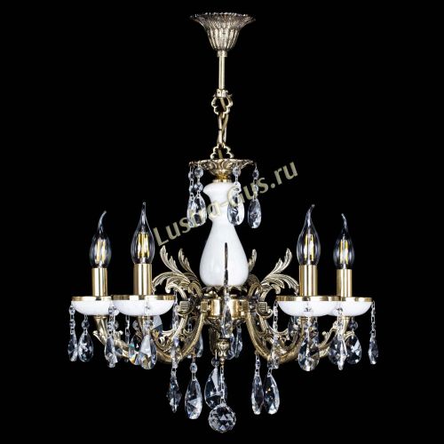 Люстра бронзовая Атланта из мрамора №5/1 Лучик в Саратове Гусь Хрустальный