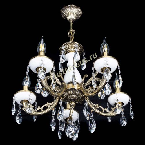 Люстра бронзовая Атланта из мрамора №5/1 Лучик в Саратове Гусь Хрустальный