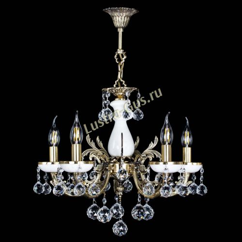 Люстра бронзовая Атланта из мрамора №5/1 Шар в Саратове Гусь Хрустальный