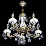 Люстра бронзовая Атланта из мрамора №5/1 Шар в Саратове