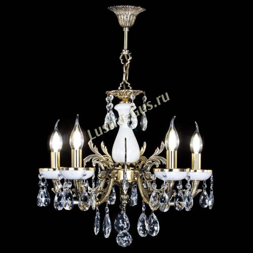 Люстра бронзовая Атланта из мрамора №5/1 Журавлик в Саратове Гусь Хрустальный