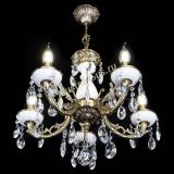 Люстра бронзовая Атланта из мрамора №5/1 Журавлик в Саратове