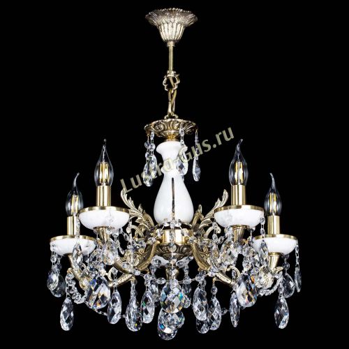 Люстра бронзовая Атланта из мрамора Баден №5/3 в Саратове Гусь Хрустальный