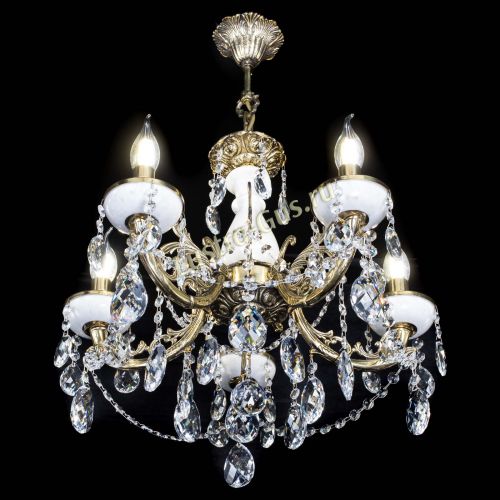 Люстра бронзовая Атланта из мрамора Баден №5/3 в Саратове Гусь Хрустальный