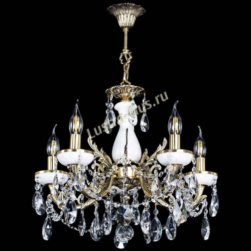 Люстра бронзовая Атланта из мрамора №5/3 Лучик в Саратове Гусь Хрустальный