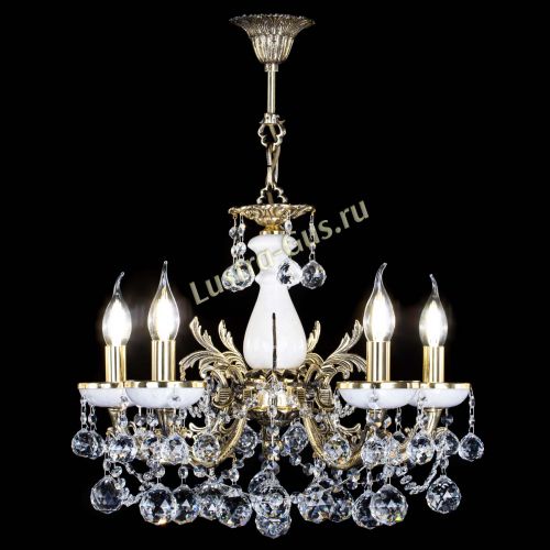 Люстра бронзовая Атланта из мрамора №5/3 Шар в Саратове Гусь Хрустальный