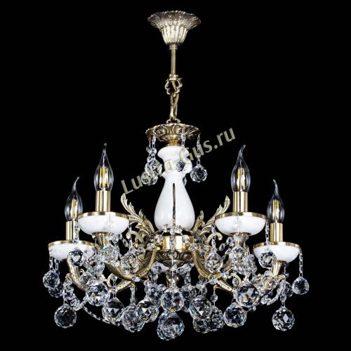 Люстра бронзовая Атланта из мрамора №5/3 Шар в Саратове Гусь Хрустальный