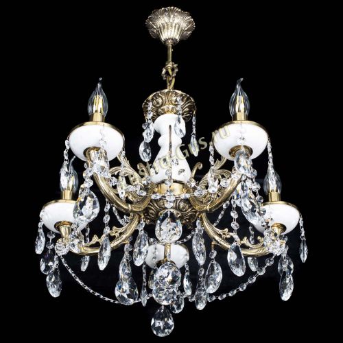 Люстра бронзовая Атланта из мрамора №5/3 Журавлик в Саратове Гусь Хрустальный