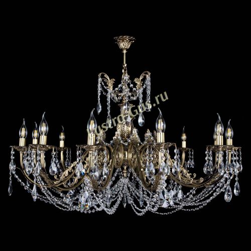 Люстра бронзовая Делия №12 лучик в Саратове Гусь Хрустальный