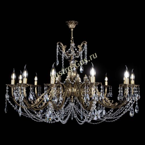 Люстра бронзовая Делия №12 лучик в Саратове Гусь Хрустальный