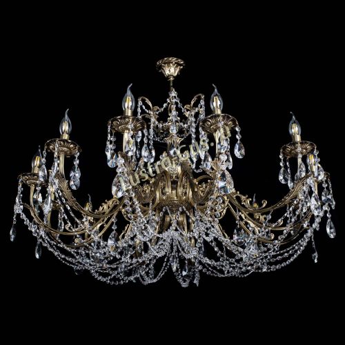 Люстра бронзовая Делия №12 лучик в Саратове Гусь Хрустальный