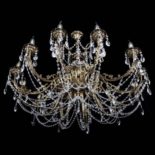 Люстра бронзовая Делия №12 лучик в Саратове Гусь Хрустальный