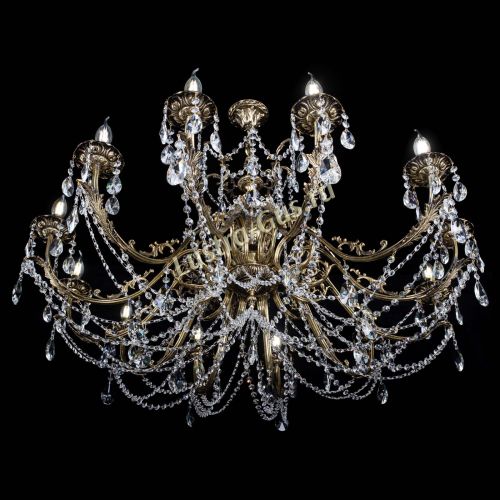 Люстра бронзовая Делия №12 лучик в Саратове Гусь Хрустальный