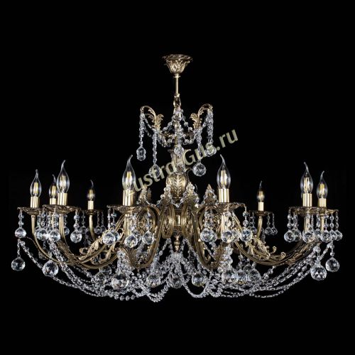 Люстра бронзовая Делия №12 шар в Саратове Гусь Хрустальный