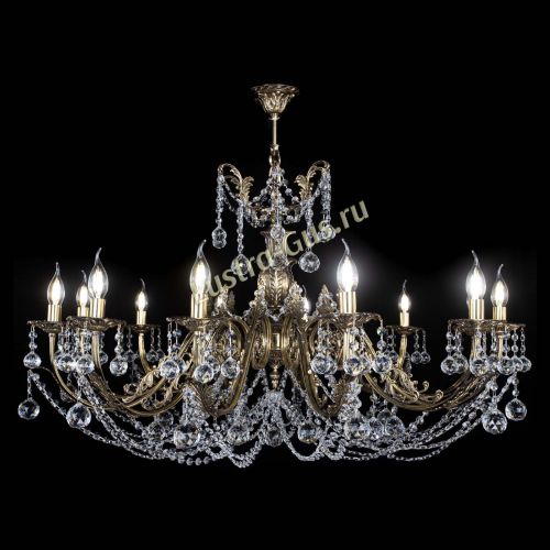 Люстра бронзовая Делия №12 шар в Саратове Гусь Хрустальный