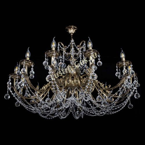 Люстра бронзовая Делия №12 шар в Саратове Гусь Хрустальный