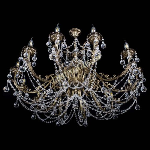 Люстра бронзовая Делия №12 шар в Саратове Гусь Хрустальный