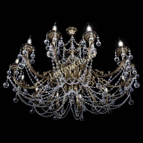 Люстра бронзовая Делия №12 шар в Саратове Гусь Хрустальный