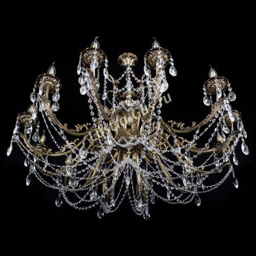 Люстра бронзовая Делия №12 журавлик в Саратове Гусь Хрустальный