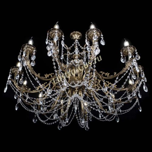 Люстра бронзовая Делия №12 журавлик в Саратове Гусь Хрустальный