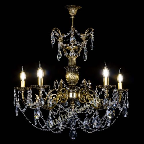 Люстра бронзовая Делия №5 баден в Саратове Гусь Хрустальный