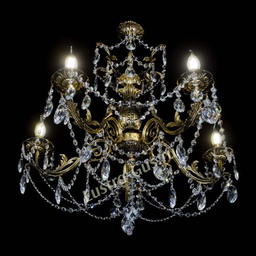 Люстра бронзовая Делия №5 баден в Саратове Гусь Хрустальный