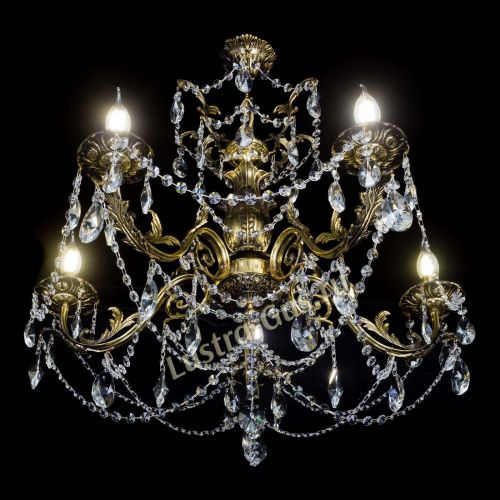 Люстра бронзовая Делия №5 лучик в Саратове Гусь Хрустальный