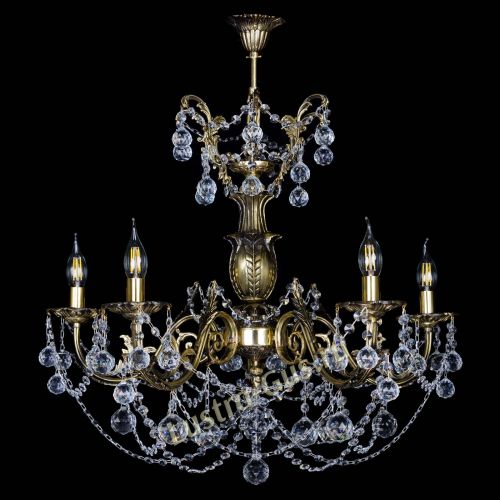 Люстра бронзовая Делия №5 шар в Саратове Гусь Хрустальный