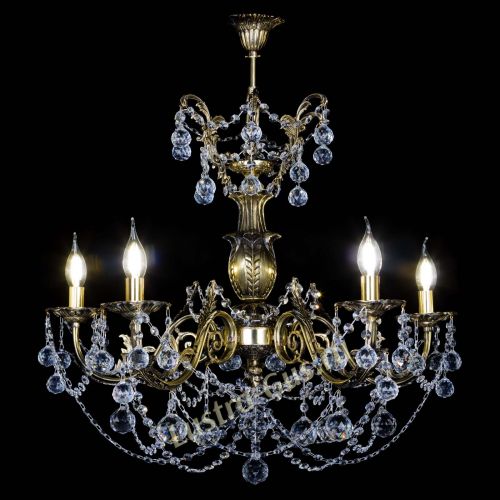 Люстра бронзовая Делия №5 шар в Саратове Гусь Хрустальный