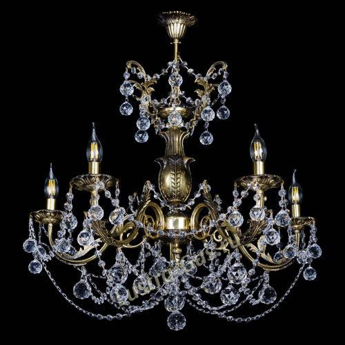 Люстра бронзовая Делия №5 шар в Саратове Гусь Хрустальный