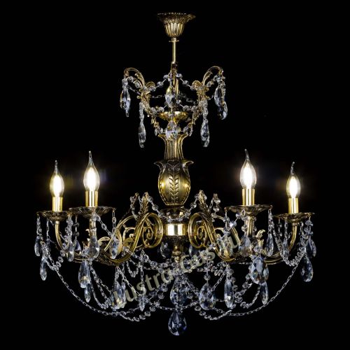 Люстра бронзовая Делия №5 журавлик в Саратове Гусь Хрустальный