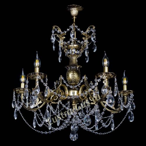 Люстра бронзовая Делия №5 журавлик в Саратове Гусь Хрустальный