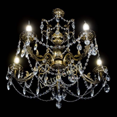 Люстра бронзовая Делия №5 журавлик в Саратове Гусь Хрустальный