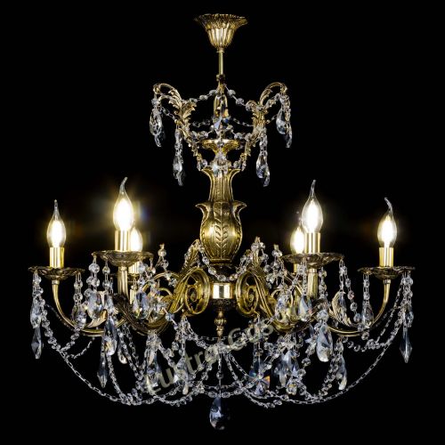 Люстра бронзовая Делия №6 лучик в Саратове Гусь Хрустальный