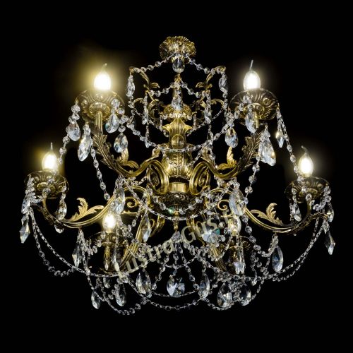 Люстра бронзовая Делия №6 лучик в Саратове Гусь Хрустальный