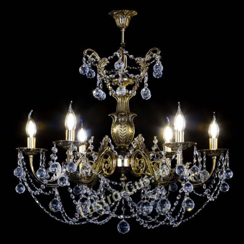 Люстра бронзовая Делия №6 шар в Саратове Гусь Хрустальный