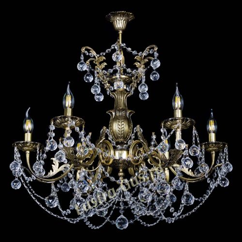 Люстра бронзовая Делия №6 шар в Саратове Гусь Хрустальный