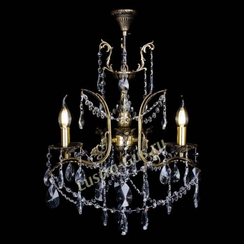 Бронзовая люстра Гелла №3 лучик в Саратове Гусь Хрустальный