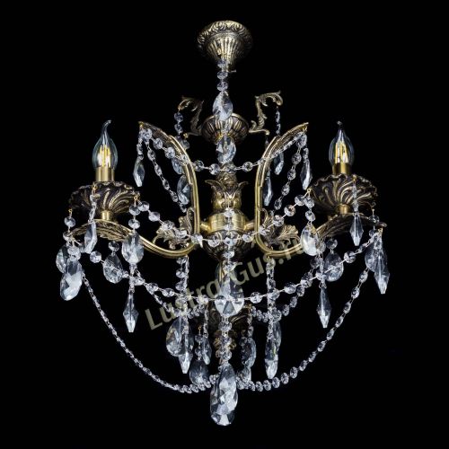 Бронзовая люстра Гелла №3 лучик в Саратове Гусь Хрустальный