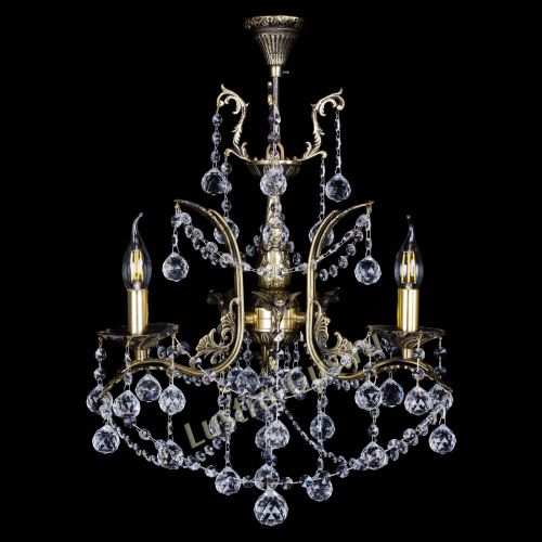 Бронзовая люстра Гелла №3 шар в Саратове Гусь Хрустальный