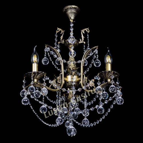 Бронзовая люстра Гелла №3 шар в Саратове Гусь Хрустальный