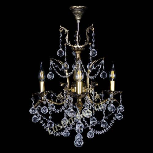 Бронзовая люстра Гелла №3 шар в Саратове Гусь Хрустальный