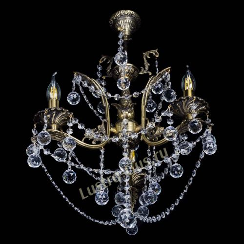 Бронзовая люстра Гелла №3 шар в Саратове Гусь Хрустальный