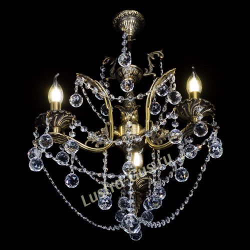 Бронзовая люстра Гелла №3 шар в Саратове Гусь Хрустальный