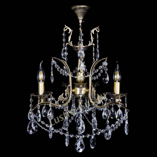 Бронзовая люстра Гелла №3 журавлик в Саратове Гусь Хрустальный