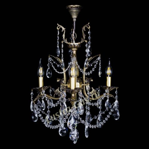 Бронзовая люстра Гелла №3 журавлик в Саратове Гусь Хрустальный